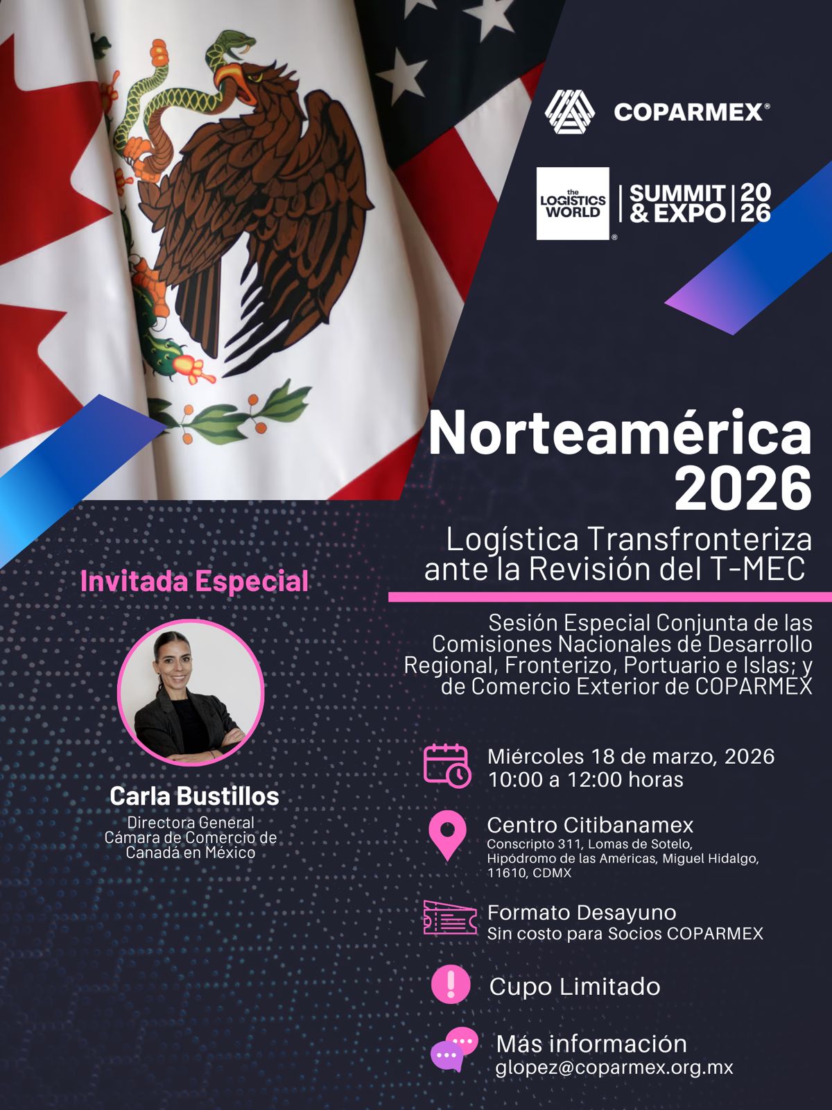 Norteamérica 2026: Logística Transfronteriza ante la Revisión del T-MEC