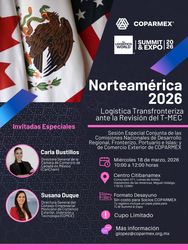Norteamérica 2026: Logística Transfronteriza ante la Revisión del T-MEC