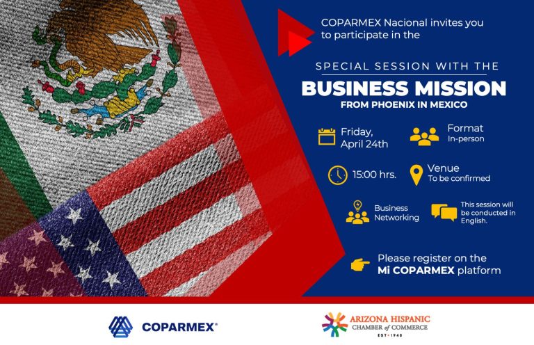 Sesión con la Misión Comercial Phoenix en México