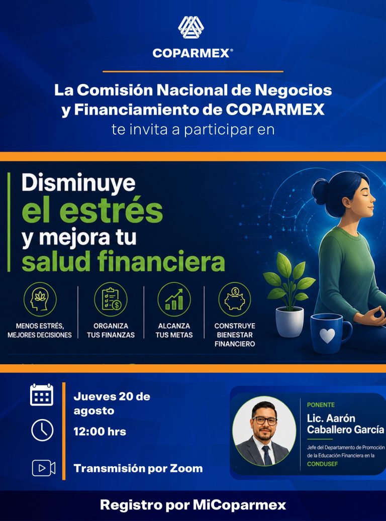 Webinar: "Disminuye el estrés y mejora tu salud financiera"