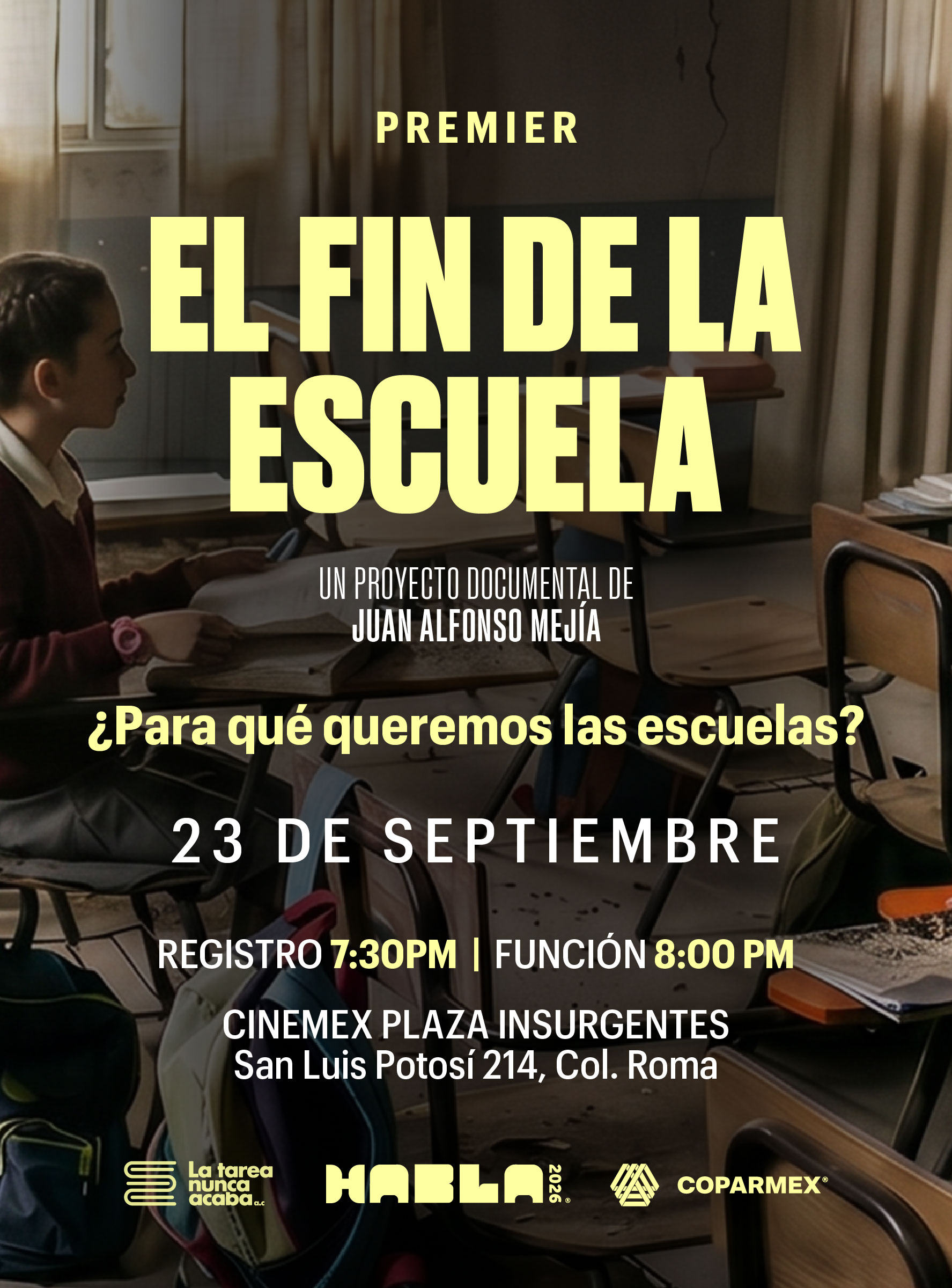 Premier: El fin de la escuela